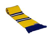 fanoriginals Retro Football Bar Scarf in Leeds Colours White Blue Yellow
