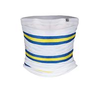 fanoriginals Snood Neck Scarf - White Blue Yellow Leeds Colours