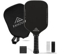 Fanovae Pickleball Paddle, T700 Raw Carbon Fiber Surface,CFS, Durable Black Paddle, Tennis Style Grip, POWERMAX 8G