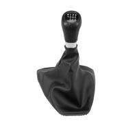 FanPaYY Gear Knob + Gear Stick Gaiter 6 Gears Gear Head Gear Lever for 3 Series E90 E91 E92 E93 2005-2013, Black