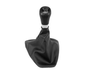 FanPaYY Gear Knob + Gear Stick Gaiter 6 Gears Gear Head Gear Lever for 3 Series E90 E91 E92 E93 2005-2013, Black