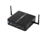 FANPEEC Fanless Mini PC N100 8GB DDR4 128GB MSATA SSD, Industrial PC Windows11 Pro/Linux, 4K Triple Display, Fanless Desktop Computer 2xLAN, 2*USB2.0+2*USB3.0, WiFi5 BT4.2 For Business/Home Sever