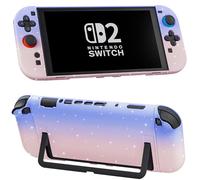 FANPL Glitter Case for Nintendo Switch 2, Cute Hard Protective Cover for Switch 2 and Joy Con Controlle (Gradient Pink and Purple)