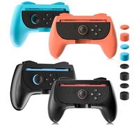 FANPL Grips for Nintendo Switch 2 Joy Con Controller, Ergonomic Design for Switch 2 Joycons Hand Grip with 8 Thumb Grip Caps (4 pack)
