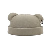 FANPOI Winter Beanie Hats for Women Men Warm Thickened Cap Unisex Street Fashion Bear Ear Hip Hop Street Fashion, Creamy Green, One size