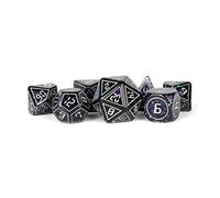 FanRoll 16mm Resin Poly DND Dice Set: Framed Void, Role Playing Game Dice for Dungeons and Dragons