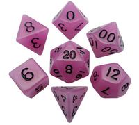 Fanroll - Acrylic Polyhedral Dice Set: Glow Purple (16mm)