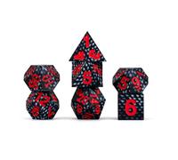 Fanroll - Dragon Storm Silicone Dice Set - Black Dragon Scales