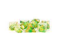 Fanroll - Handcrafted Sharp Edge Resin Dice Set: Frog (16mm)