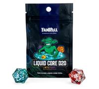 FanRoll Misfit Mystery Liquid Core D20 2-Pack! Two Mystery Elixir Liquid Core D20s