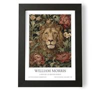 Fans Favourites William Morris - Botanical Wall Art, Vintage Art Noevua British Prints, A History of British Design Collection (Lion Male, A5, Unframed)
