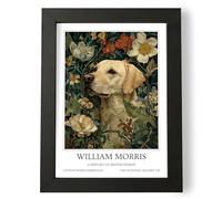Fans Favourites William Morris - Dog Prints Vintage Art Noevua British Prints, Botanical Wall Art, A History of British Design Collection (Golden Labrador Retriever, A3, Unframed)