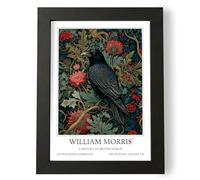 Fans Favourites William Morris - Vintage Art Noevua British Prints, Botanical Wall Art, A History of British Design Collection (Crow, A5, Unframed)