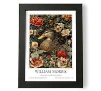 Fans Favourites William Morris - Vintage Art Noevua British Prints, Botanical Wall Art, A History of British Design Collection (Mallard Duck, A3, Unframed)