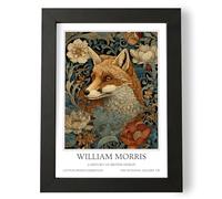 Fans Favourites William Morris - Vintage Art Noevua British Prints, Botanical Wall Art, A History of British Design Collection (Fox, A5, Unframed)