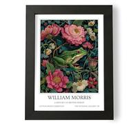 Fans Favourites William Morris - Vintage Art Noevua British Prints, Botanical Wall Art, A History of British Design Collection (Green Frog, A5, Unframed)