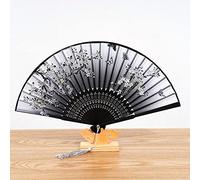 Fans Folding Fan,Classic and Elegant Painted and Printed Ladies Hand Fan,Folding Fan with Fringe Decorated Hollow Fan Bone,Wedding Gift (Color:Z,Size:38cm*1)