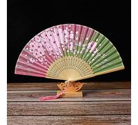 Fans Folding Fan,Classic and Elegant Painted and Printed Ladies Hand Fan,Folding Fan with Fringe Decorated Hollow Fan Bone,Wedding Gift (Color:L,Size:38cm*1)