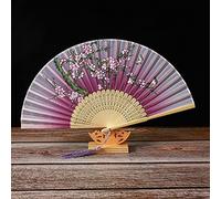 Fans Folding Fan,Classic and Elegant Painted and Printed Ladies Hand Fan,Folding Fan with Fringe Decorated Hollow Fan Bone,Wedding Gift (Color:K,Size:38cm*1)