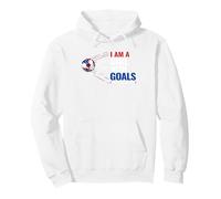 Fans Womens Patriotic Soccer I am a Girl With Goals Soccer Pullover Hoodie