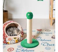 Fansafurn Cat Scratching Post, 22-Inch Tall Sisal Scratcher, Heavy-Duty Cat Climbing Stand for Indoor, Kittens & Large Cats, Green