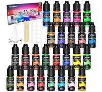 FansArriche Liquid Candle Dye for Making Candles, 26 Candle Colour Dye for Candle Making - Paraffin Wax - Each 10 ml
