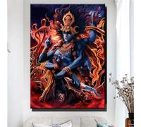 FanSee DIY 5D Diamond Painting Kits, Hindu Goddess Kali Full Round Drill Diamond Painting Kits Diamond Art Kits Perfect for Parent Child Activity and Home Wall Decor Gifts(40x50cm/16x20inch)