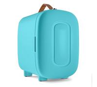 FANSEXPERT Mini Refrigerator for Bedroom, 4 Liter/6 Can Small Refrigerator for Skin Care, AC/DC Portable Mini Fridge and Heater, Small Refrigerator for Camping