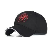 FANSHIDAN Car Logo Baseball Cap for Alfa Romeo Giulia GTA 2020 2021 2022 2023 2024 2025, Adjustable Washed Design, Racing Team Drivers, Auto Enthusiasts, Travel Cap, Sports Car Driving Cap,Black