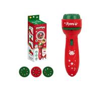 FANSHINUO (1-Pack Christmas Projector Flashlight Toy - Holiday Light Projector, Creates Magical Patterns on Wall/Ceilings