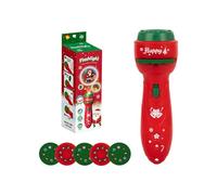 FANSHINUO (1-Pack Christmas Projector Flashlight Toy - Holiday Light Projector, Creates Magical Patterns on Wall/Ceilings