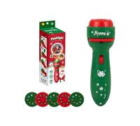 FANSHINUO (1-Pack Christmas Projector Flashlight Toy - Holiday Light Projector, Creates Magical Patterns on Wall/Ceilings