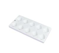FANSHINUO 10 Cavity Silicones Madeleine Molds For French Pastries Shell Shape Dessert Pan Baking Tool Nonstick Easy Releases Pastry Baking Pan