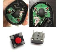 FANSHINUO 10Pcs Mute Microswitch 6x6x4.3mm Microswitches Repair Part Replacement Set Square Switches And Keyboard Parts