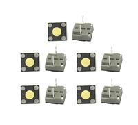 FANSHINUO 10Pcs Mute Microswitch 6x6x4.3mm Microswitches Repair Part Replacement Set Square Switches And Keyboard Parts