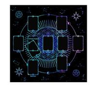FANSHINUO 3 Sizes Option Tarots Table Altars Cloth Mysterious Board Game Mat Pendulums Divinations Tablecloth Board Game Card Pad Mysterious Tablecloth