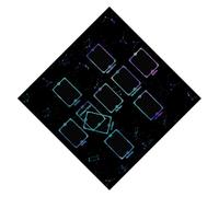 FANSHINUO 3 Sizes Option Tarots Table Altars Cloth Mysterious Board Game Mat Pendulums Divinations Tablecloth Board Game Card Pad Mysterious Tablecloth