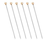 FANSHINUO 6pcs Professional Cake Testing Needle Stainless Steel Muffins Tester Stick Pastries Accessories Fondant Baking Tool Bread Baking Tester