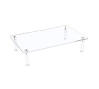 FANSHINUO Acrylic Monitors Stand Risers Table Space Saving Printer Organiser Computer Storage Lifting Rack For Home And Office Lap Desk