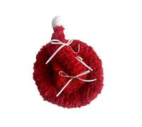 FANSHINUO Christmas Hair Clip 2000s Trend Side Santa Hat Sweet Furry Bowknot Sweet Realistic Photo Props Hat Hair