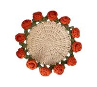 FANSHINUO Crochet Kits Flower Coasters Crochet Kits Rose Bouquet Coasters Crochet Starter Kits Crochet Coasters Kits for Crafting