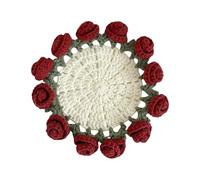FANSHINUO Crochet Kits Flower Coasters Crochet Kits Rose Bouquet Coasters Crochet Starter Kits Crochet Coasters Kits for Crafting