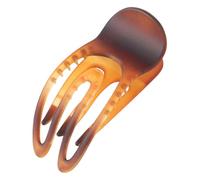 FANSHINUO Curved Hair Claw Clip for Women Daily Wear Hollowed Fashion Print Jaw Clamp Strong Secure Hair Claw for Various Outfit
