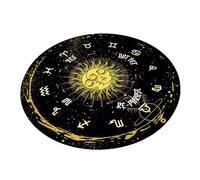 FANSHINUO Divinations Mat Sun Moon Pattern Altars Tarots Card Pad Astrology Pendulums Chart Mat For Divinations Energy Healings Tarots Rubber Tablecloth
