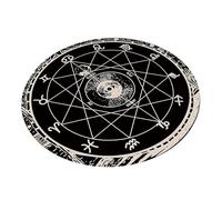 FANSHINUO Divinations Mat Sun Moon Pattern Altars Tarots Card Pad Astrology Pendulums Chart Mat For Divinations Energy Healings Tarots Rubber Tablecloth