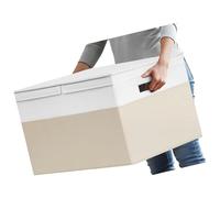 FANSHINUO Drawer Styles Foldable Fabric Storage Container Dustproof Removable Lid For Clothes Toy Home Decluttering Home Organization Box With Lid