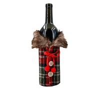 FANSHINUO Festival Event Reusable Wine Bottle Cover Christmas Table Decoration Red Wine Bottle Sleeve for Holiday Party Use