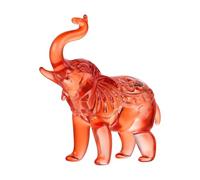 FANSHINUO Handmade Crystal Elephant Statues Elephant Figurines Home Decors Table Centerpieces Glass Art Animals Collectible Gift Animal Sculptures Home Decors