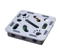 FANSHINUO Interaction Felt Puzzle Box Cats Mental Stimulation Toy With Bells Ball Design Encourage Curiosity And Playing Felt Cats Toy