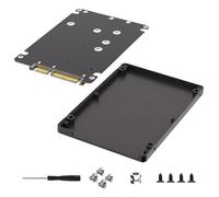 FANSHINUO MSATA To SATA3.0 Drives Converters 2 In 1 Adapter With Case Solid States Disk Adapter Data Management 2230 2242 2260 2280 SSDs Enclosure